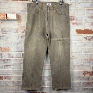 Levi's 501 Mens 40x30 Tan Straight Leg Button Fly‎ Western Cowboy Core Denim
